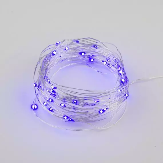 Гирлянда светодиод. Роса 5м 50св. 2*LR06 ULD-S0500-050/SCB/2AA PURPLE IP20  UL-00007185