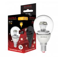 Лампа LED шар Е14 4Вт 3000К CR-G45 кристалл SUPRA  30241