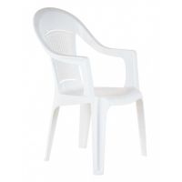 Кресло"ФЛАМИНГО"-белое пластик.