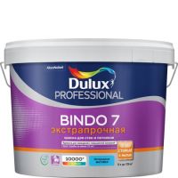 Краска Dulux Professional Bindo 7 Экстрапрочная для стен и потолков (9 л) белая база BW