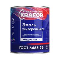 Эмаль ПФ-115 KRAFOR 0,8кг Синяя  206151