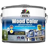 Кроющий антисептик Dufa Wood color белый 9л