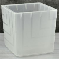 Кашпо Квадро 3,3л (прозрачный) КВ1600