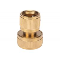 Конектор д/шланга Четыре Сезона 3/4" латунь,быстросъемный  62-0214