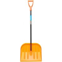 Лопата снеговая Сибртех поликарбонат 465*410*1390мм стальной черенок  61655