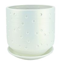 Горшок Марго цилиндр бел.21см  37-232