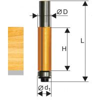 Фреза кромочная прямая ЭНКОР 9,5х13мм хв.8мм.