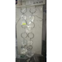 Подвеска декоративная,стекло,прозрачный, 2 шт. 5278