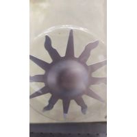 Наконечник,металл,АЛАБАМА,"СОЛНЦЕ"20мм,серебро матовое, 11810