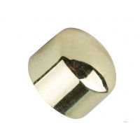 Заглушка на трубу 16D золото глянец 2шт.