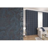 Портьера ДЮНА 150*260 коричнево-синий