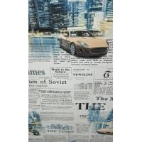 Обои винил. 249 11 ГАЗЕТА сер.-гол.