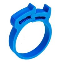 Хомут силовой пластик ПП синий Дн 12-14 4шт