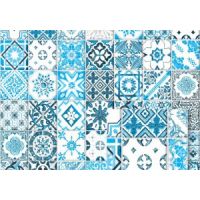 Обои винил 451212 W Ambiente Плитка крупн.син. 0,53*10