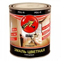 Эмаль"Поли-Р"гл. 0,85 кг №9103 черный 11782/9103