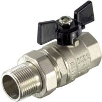 Кран шар. полнопрох. STRONG c американкой бабочка 1/2" DE1231X