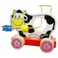 Игра лабиринт каталка КОРОВКА  ЛБ-2005