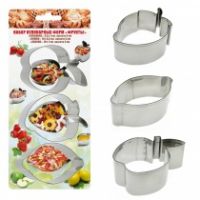 Н-р кулинарных форм "Фрукты" 3 шт AN8-18