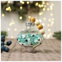 Украшение ёлочное "Пора чудес" геометрия снег, 8х8 см, прозрачный   6949446