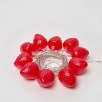 Гирлянда светодиод. Клубника 4м 10св. 2*LR06 ULD-S0400-010/STB/2AA RED IP20  UL-00003394
