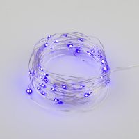 Гирлянда светодиод. Роса 5м 50св. 2*LR06 ULD-S0500-050/SCB/2AA PURPLE IP20  UL-00007185
