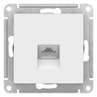 Механизм розетки комп. RJ45 кат. SE белая  ATLAS DESIGN  ATN000183