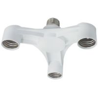 Патрон-переходник Е27-патрон 3хЕ27 белый ECOLA A7T37WEAY