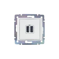 ЛЕГРАНД Розетка 2гн. USB белая  770470