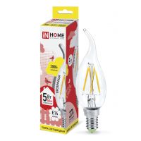 Лампа LED свеча на ветру-deco 7Вт 230В Е14 3000К 630Лм  Инхоум 07663