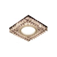 Светильник Gauss Backlight BL031 Квадрат Черн. Кристал/хром  Gu5.3 1/40 2700К