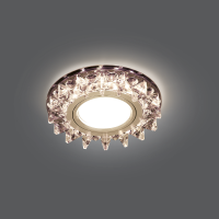 Светильник Gauss Backlight BL035 Круг. Черн.Кристал/хром  Gu5.3 1/40 2700К