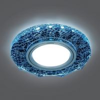 Светильник Gauss Backlight BL070 Круг.гран. Черн/серебро/хром  Gu5.3 1/40 4100К