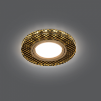 Светильник Gauss Backlight BL076 Круг Кристал/черн/золото  Gu5.3 1/40 2700К