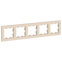 Рамка 5-постовая  бежевая ATLAS DESIGN  ATN000205