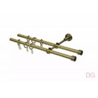 Карниз кованый Опти d16/16мм 2,0м 2рядный антик-золото Legrand
