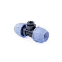 Тройник компрессионный ПЭ Дн 25х1"х25 ВР Ру16 RTP (РосТурПласт) 11604/ 027-8595