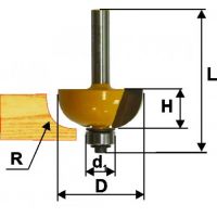 Фреза кромочная калевочная ЭНКОР 38,1х16мм, r12,7 хв.8мм.  9274/46284