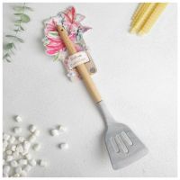Силиконовая лопатка «Живи со вкусом», 12 × 31 см   6258383