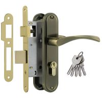 Замок врезной 700А старая бронза 55 мм  19147