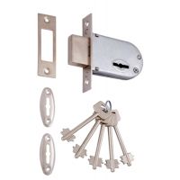 Замок врезной под сувальный ключ 700 СР хром Vettore  и343