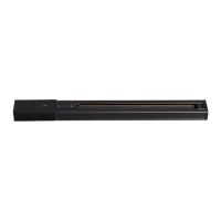135001 NT18 014 Шинопровод черный с токопроводом и заглушкой 1м IP20 220V