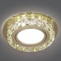 Светильник Gauss Backlight BL043 Круг. ШампаньКристал/хром  Gu5.3 1/40 2700К