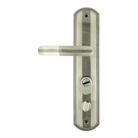 Ручки на планке Нора-М 200-68 правая мат.хром/черн.никель  9131/ч255/ю238