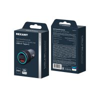 Автомобильное зарядное устройство c двумя портами (USB-C + USB-A)  68Вт REXANT 18-2231-5