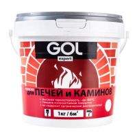 Краска для печей и каминов GOLexpert БЕЛАЯ 3кг 141-3