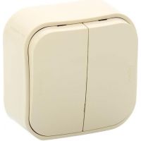 ЛЕГРАНД Выкл.2кл.сл.кость QUTEO IP20 о/у