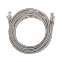 Компьютерный патч-корд F/UTP CAT 5E RJ45 5м. серый REXANT  02-0110-5