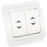 МИМОЗА Выкл.2кл.белый проходной