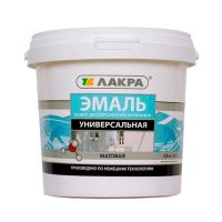Эмаль акрил. универс. ЛАКРА белая мат. 0,9кг