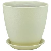 Горшок Бутон винил беж. 21см  410002/ВН 01/4